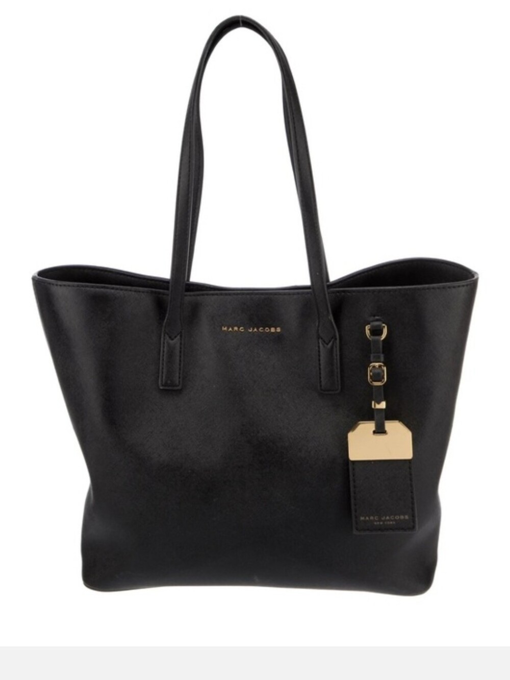 Marc Jacobs Black Leather Tote Bag EUC